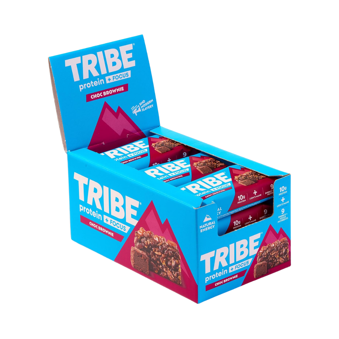 Tribe Protein Focus Flapjack 12x60g Choc Brownie