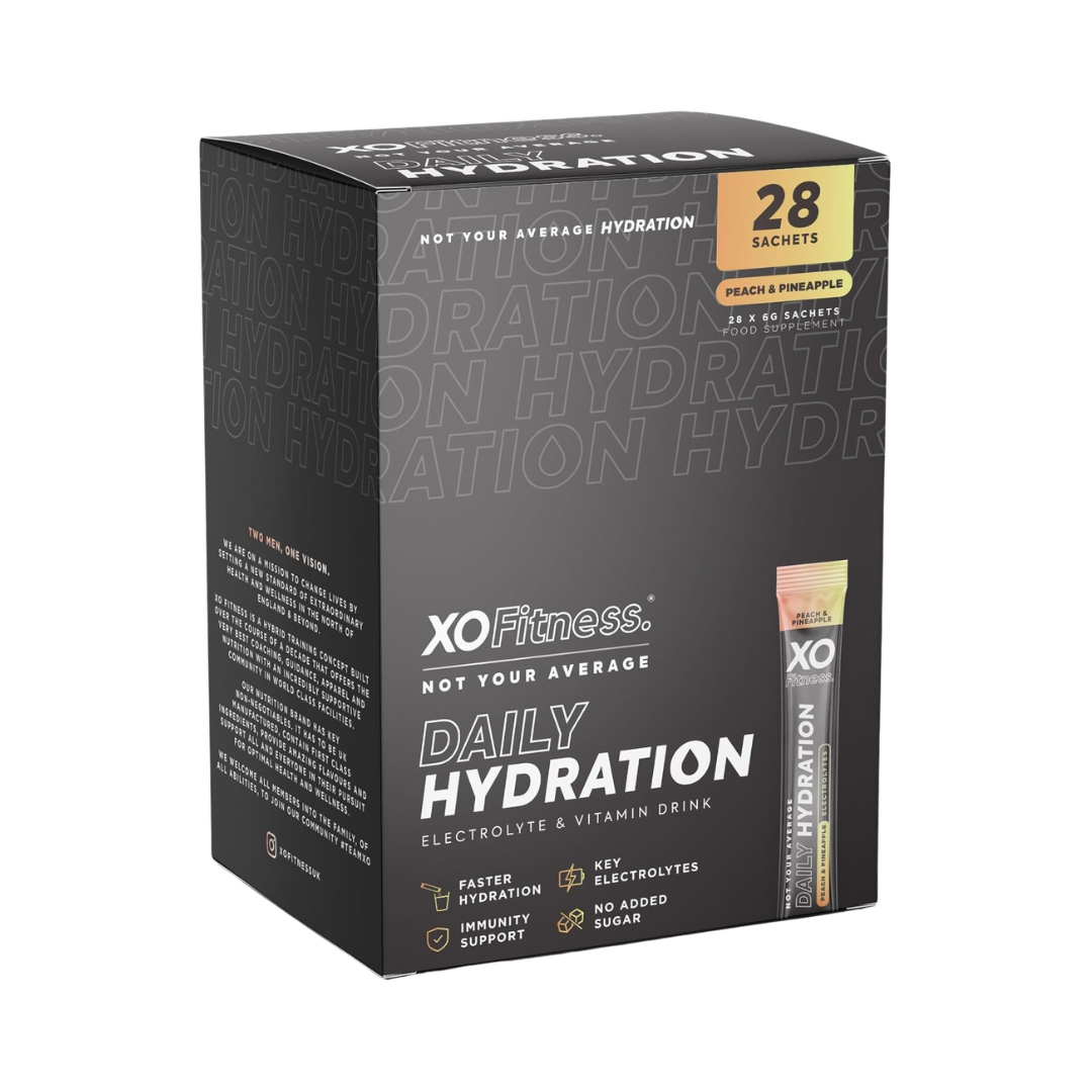 XO Fitness Hydration Sachet 28x6g Peach Pineapple