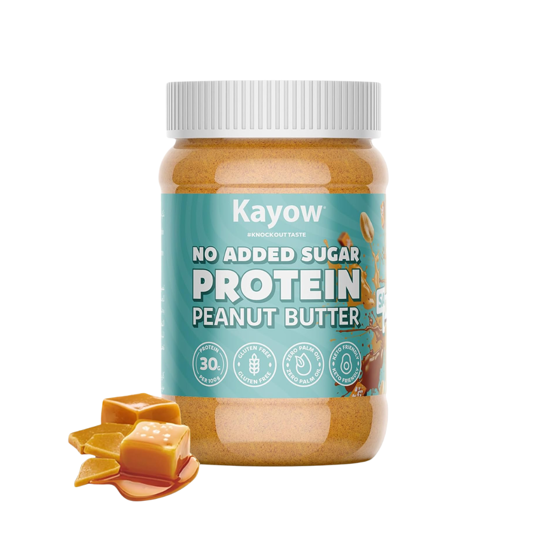 Kayow Nutrition No Added Sugar Protein Peanut Butter 350g Salted Caramel