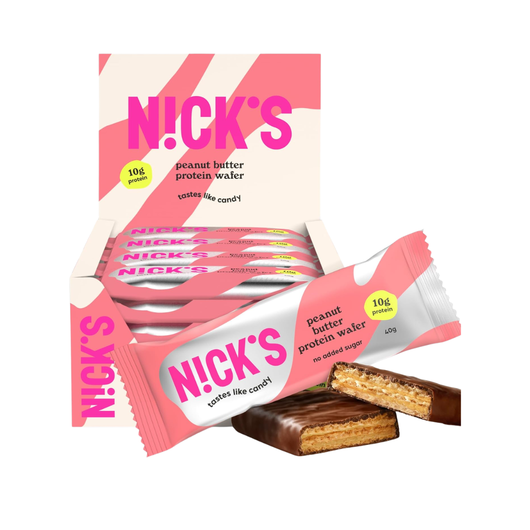 NICK'S Protein Wafer 24x40g Peanut Butter