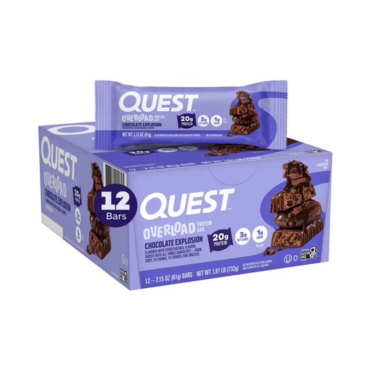 Quest Nutrition Overload Protein Bar 12x61g Chocolate Explosion