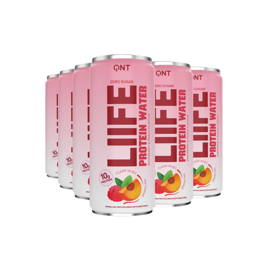 QNT Protein Water 12x330ml Raspberry Peach