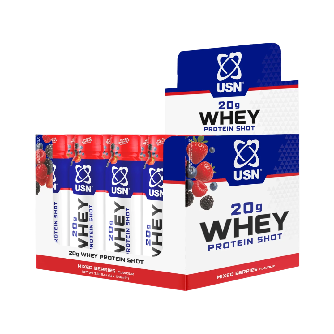 USN Whey Shot 12x100ml Mixed Berry