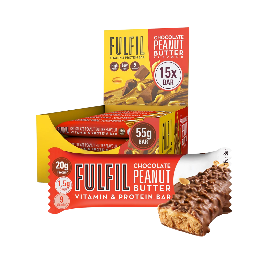 Fulfil Nutrition Vitamin Protein Bar 15x55g Chocolate Peanut Butter