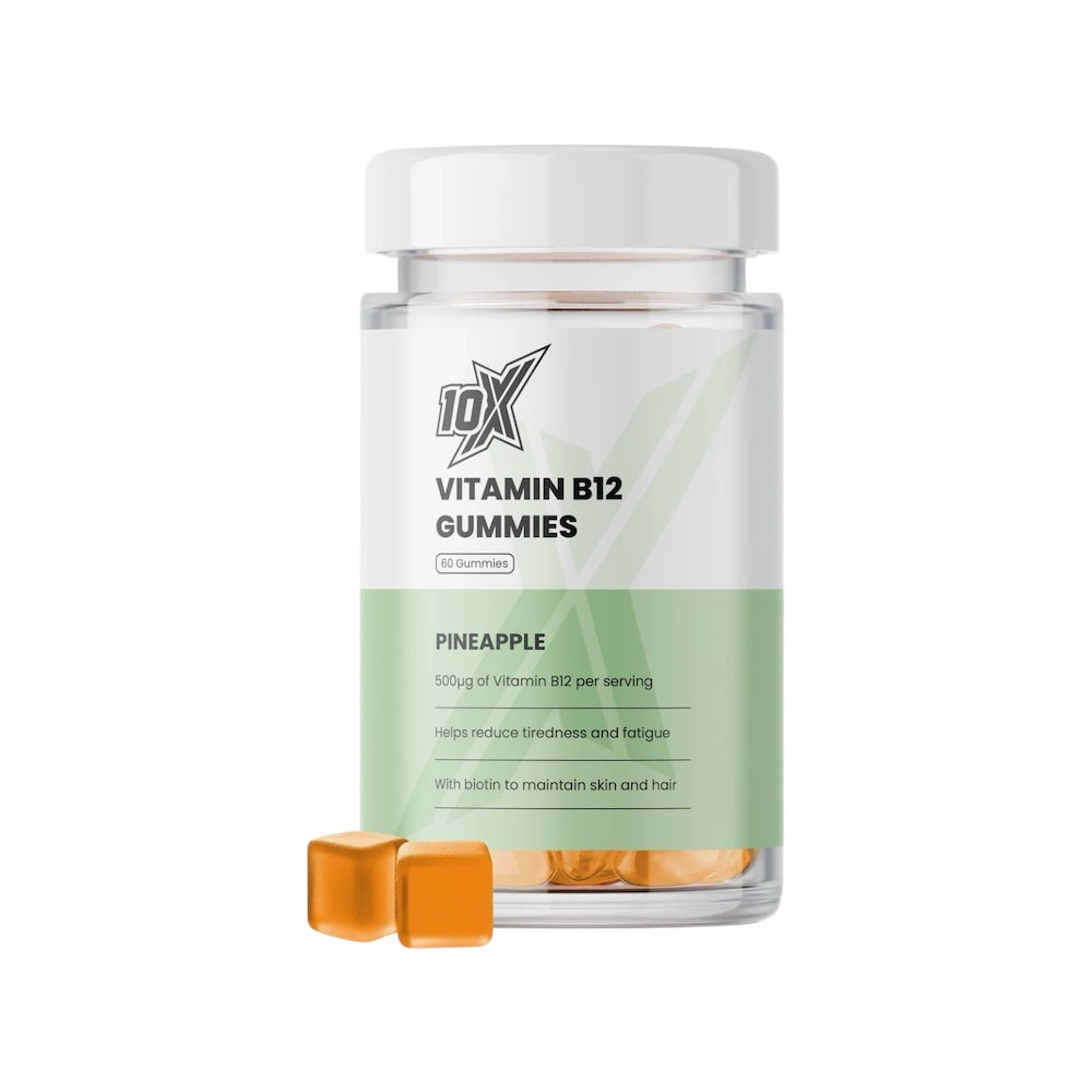 10X Athletic B12 Gummies 60 Softgels Pineapple