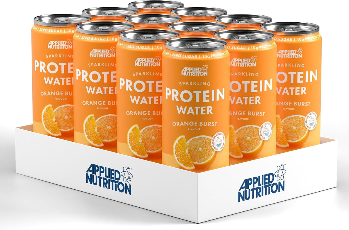 Applied Nutrition Sparkling Protein Water 12x330ml Orange Burst