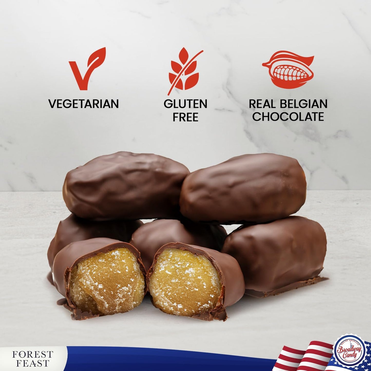 Forest Feast Dark Chocolate Ginger Chocolate Covered Ginger 