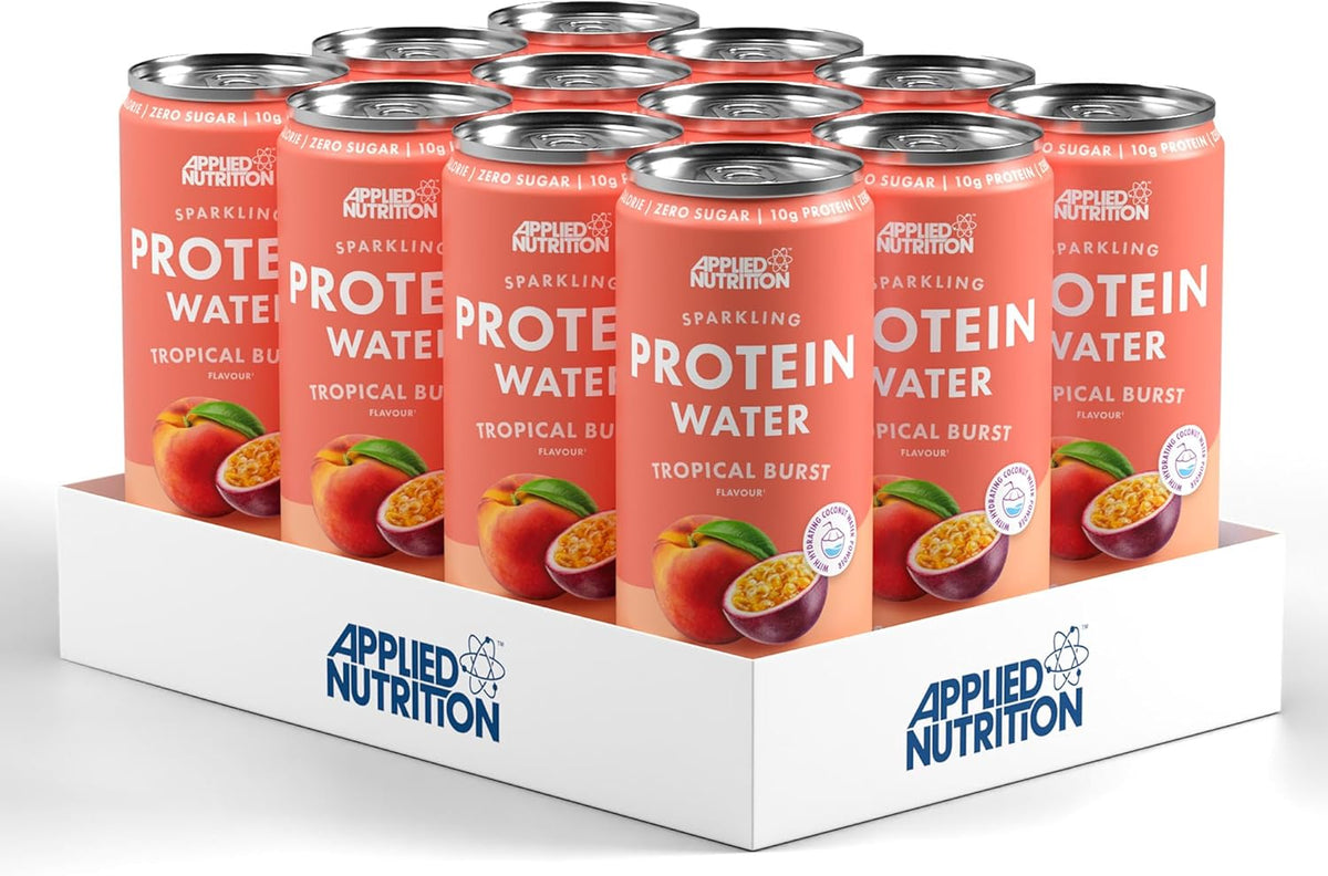 Applied Nutrition Sparkling Protein Water 12x330ml Tropical Burst