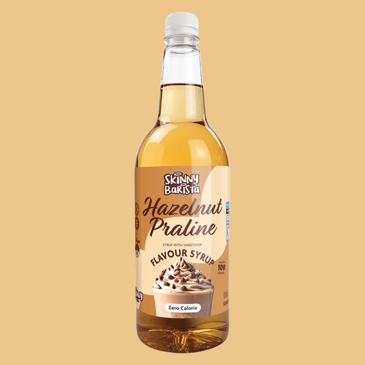 Skinny Food Co. Zero Calorie Sugar Free Coffee Syrup - Hazelnut Praline