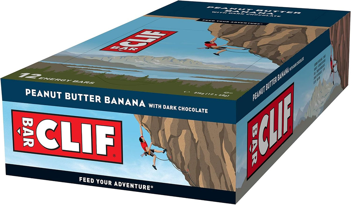 CLIF Bar 12x68g Peanut Butter Banana with Dark Chocolate