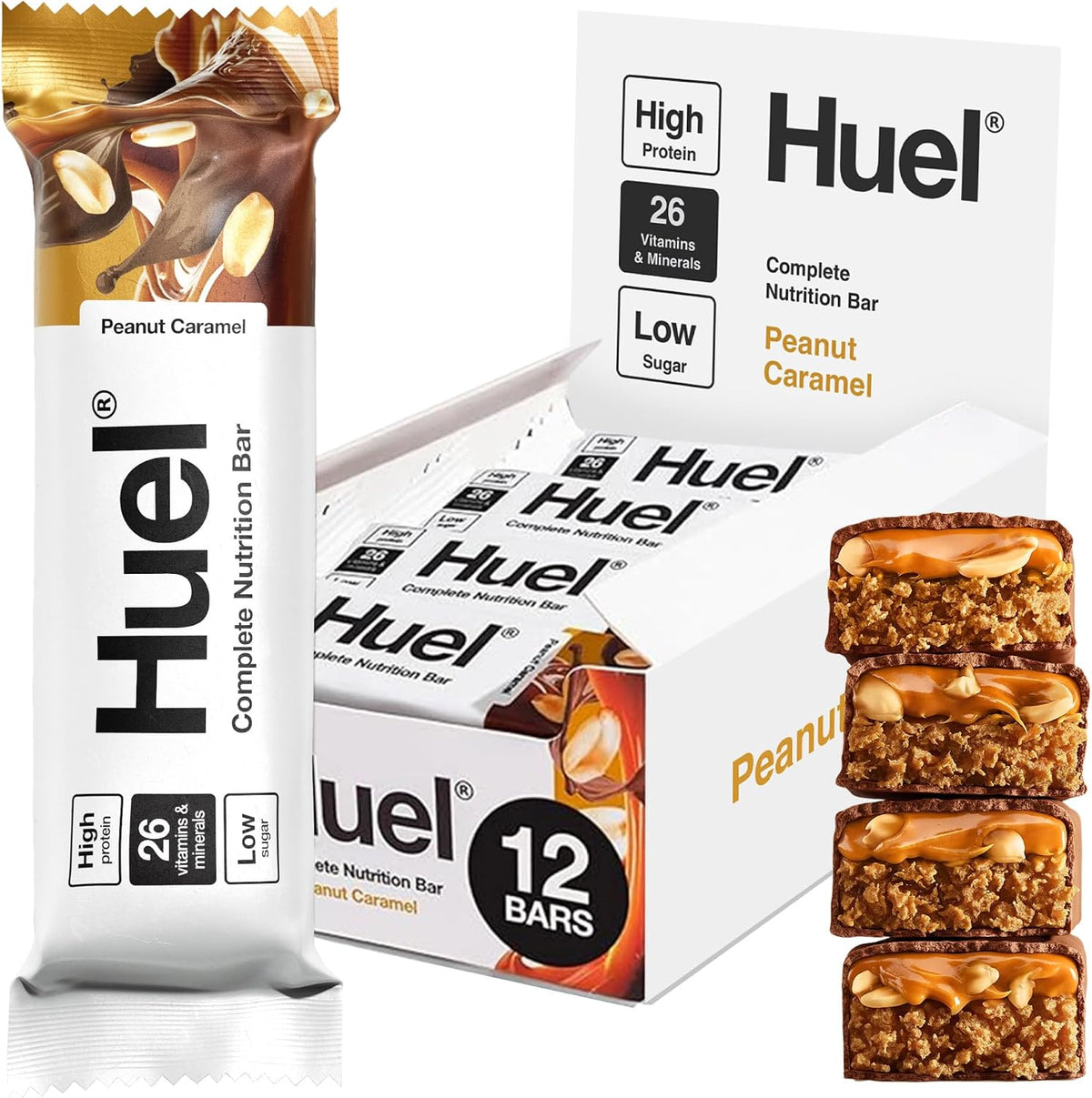 Huel Complete Nutrition Bar 12x55g Peanut Caramel