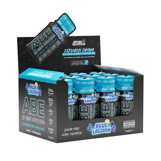Applied Nutrition ABE (All Black Everything) Shots 12x60ml Blue Lagoon