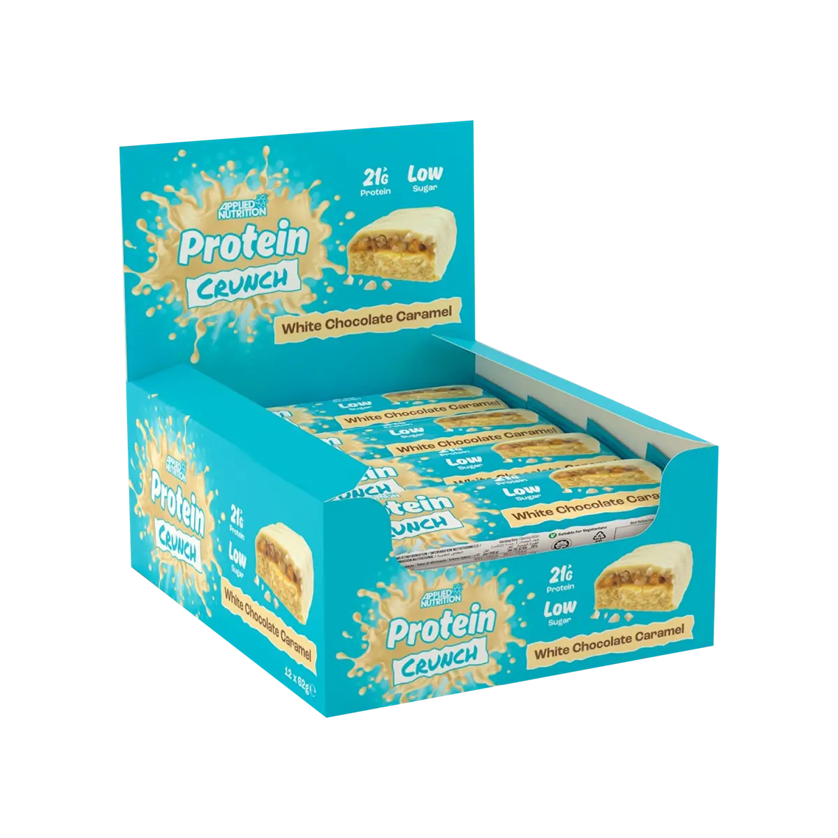 Applied Nutrition Protein Crunch Bar 12x62g White Chocolate Caramel