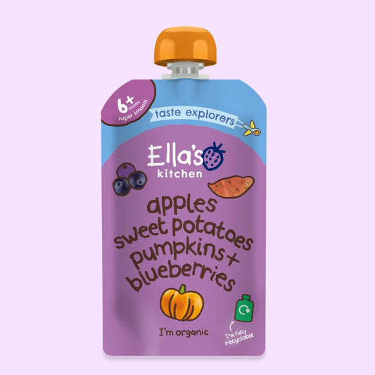 Ella's Kitchen - Stage 1 - Sweet Potatoes, Pumpkins,  Apples & Blueberries