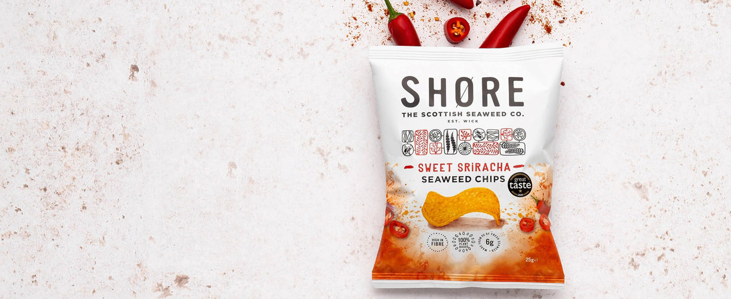 Shore Seaweed Chips - Sweet Siracha Chilli 80g