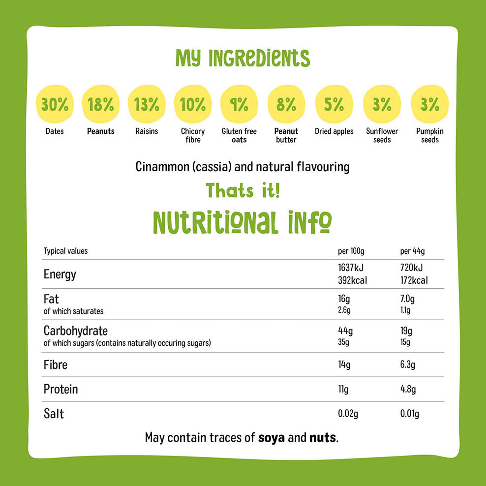 NAKD Fruit and  Fibre - Apple Cinnamon