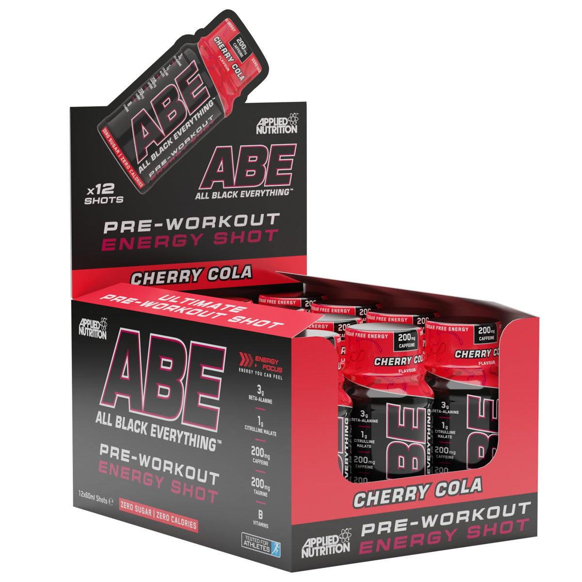 Applied Nutrition ABE (All Black Everything) Shots 12x60ml Cherry Cola