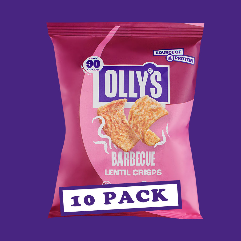 Olly's - Barbecue Lentil Crisps - 10 x 20g