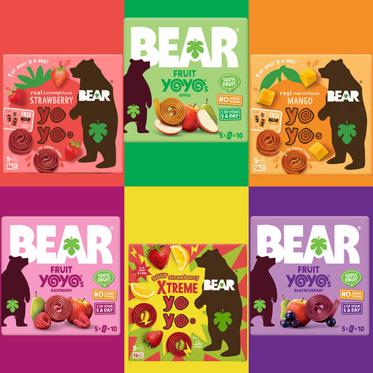 BEAR Yoyo Fruit Rolls Selection Box Kids Snack