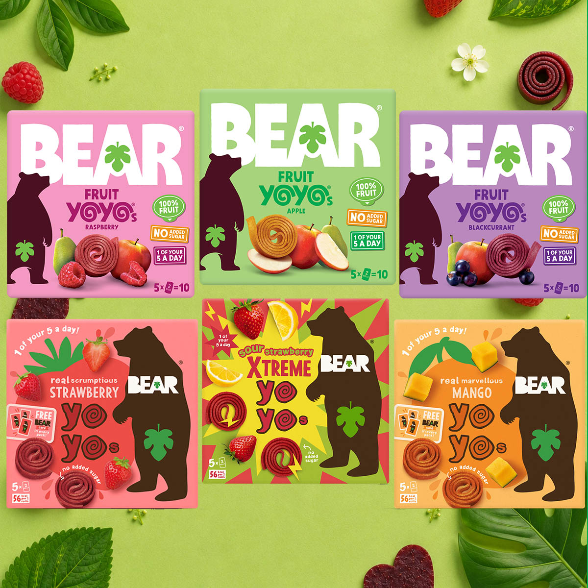 BEAR Yoyo Fruit Rolls Selection Box Kids Snack