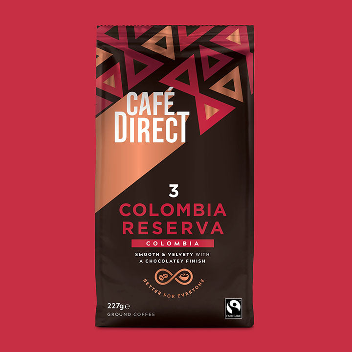 Cafédirect Fairtrade Roast & Ground Coffee - Columbia Riserva – Free ...