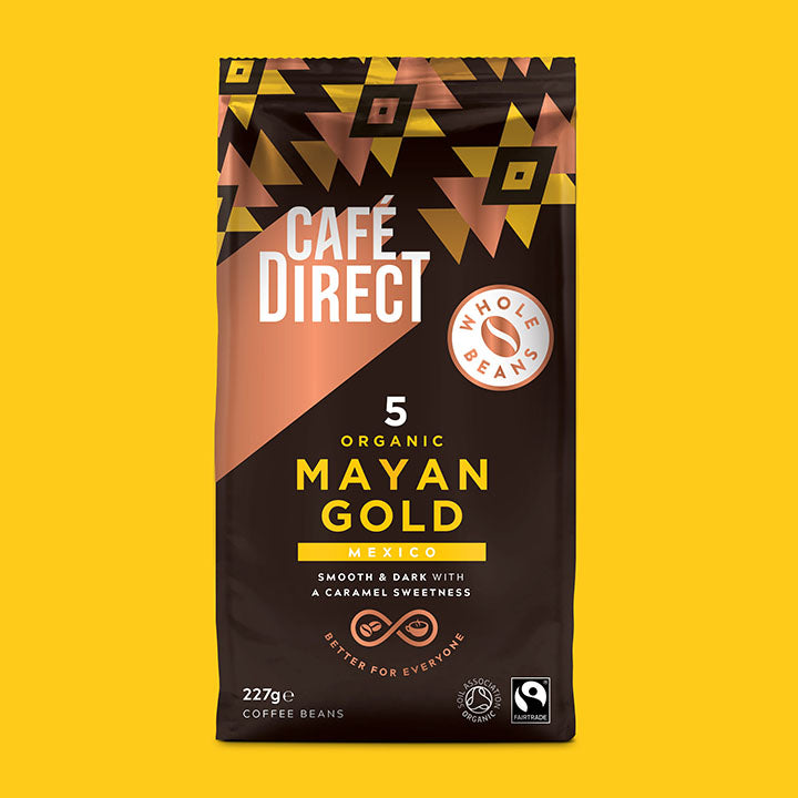 Cafédirect Fairtrade Roast Coffee - Mayan Gold Whole Beans
