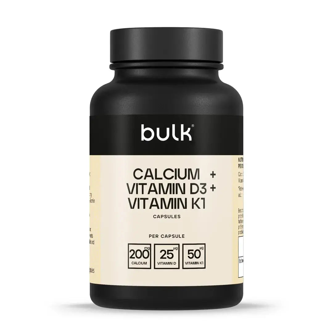 Bulk Calcium Vitamin D3 Vitamin K1 1000mg 270 Caps