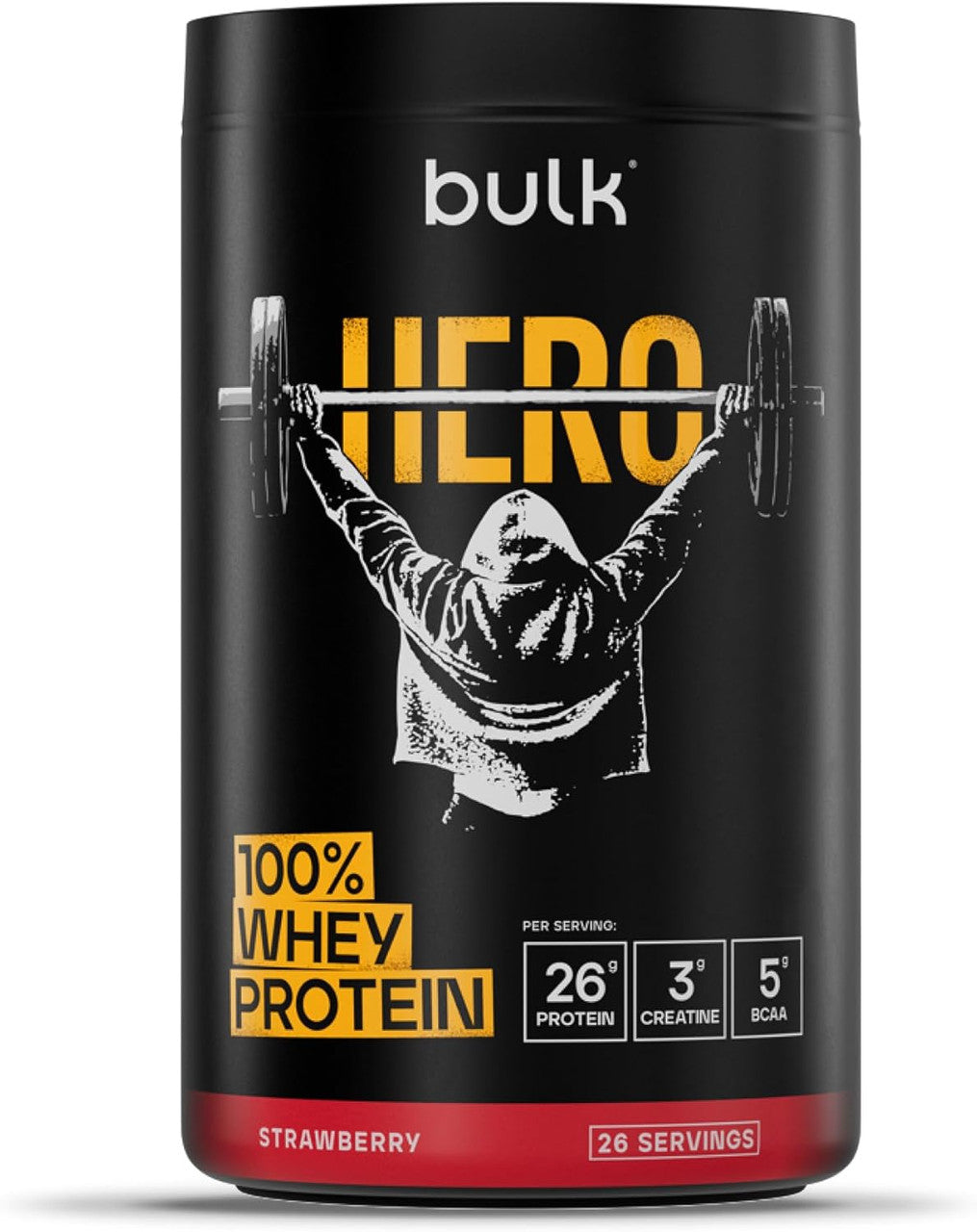 Bulk Hero 100% Whey 900g Strawberry