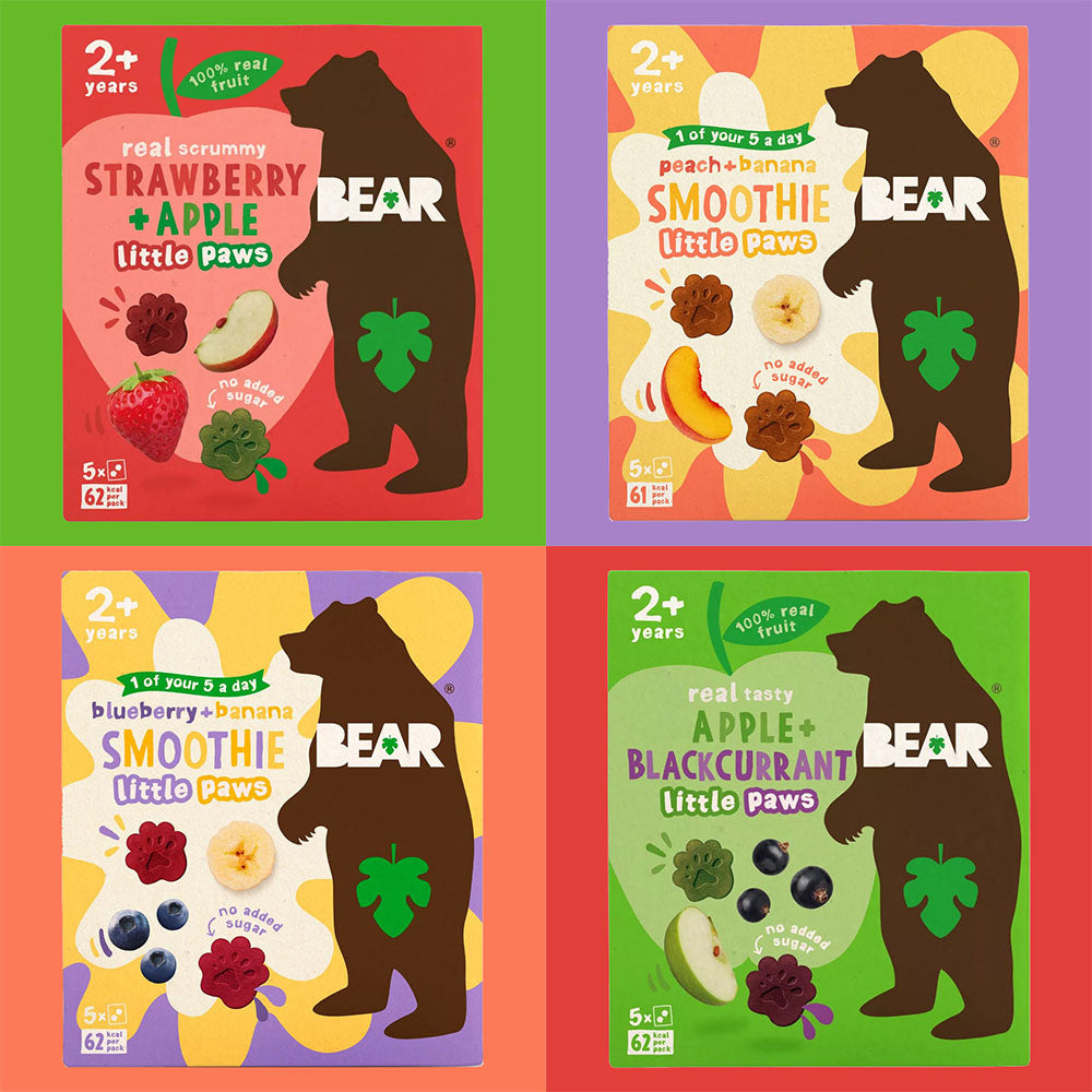 BEAR PAWS Fruit Shapes Selection 4 x 5 x 20g