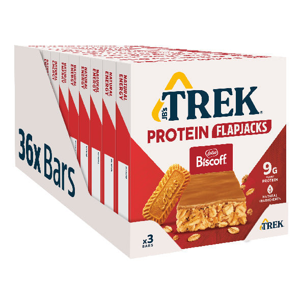 JB's Trek Biscoff® Protein Flapjack Pack of 36