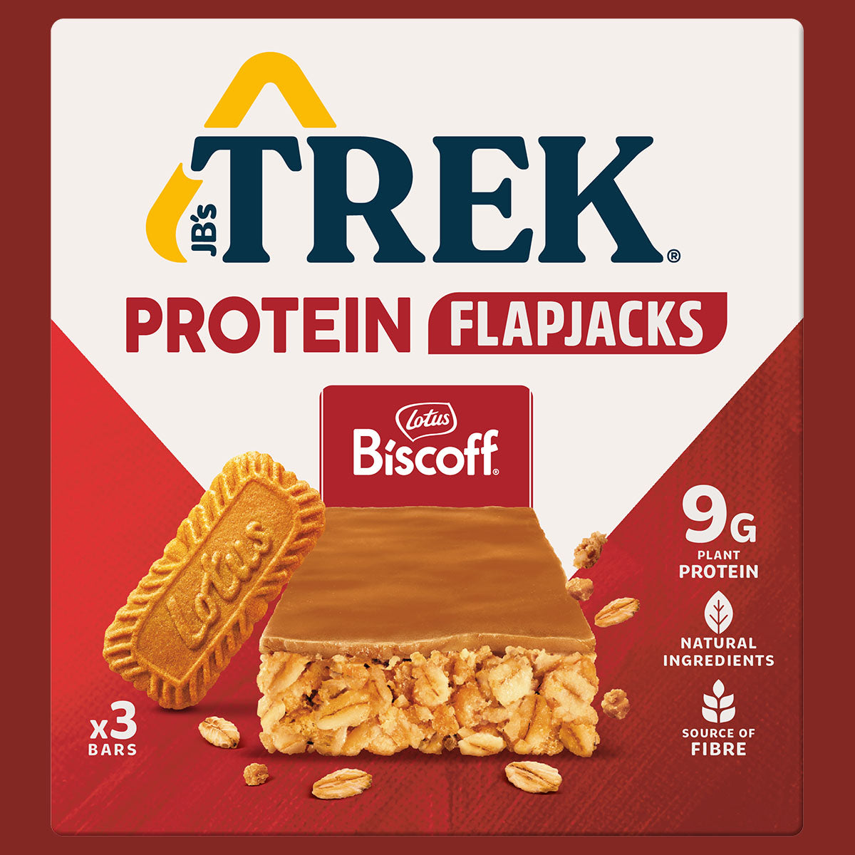 JB's Trek Biscoff® Protein Flapjack 3 x 50g