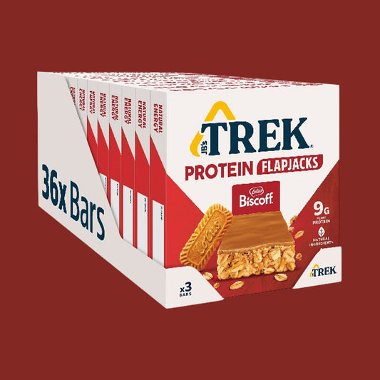JB's Trek Biscoff® Protein Flapjack Pack of 36