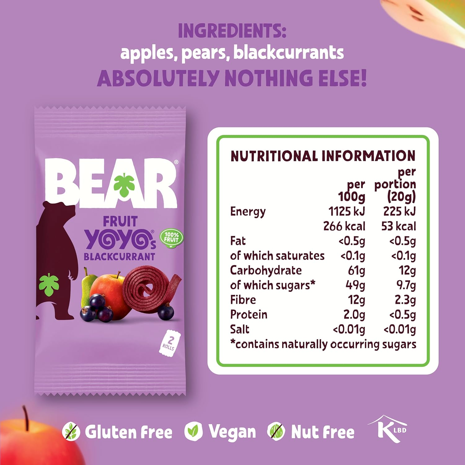 Nutritional information (full)