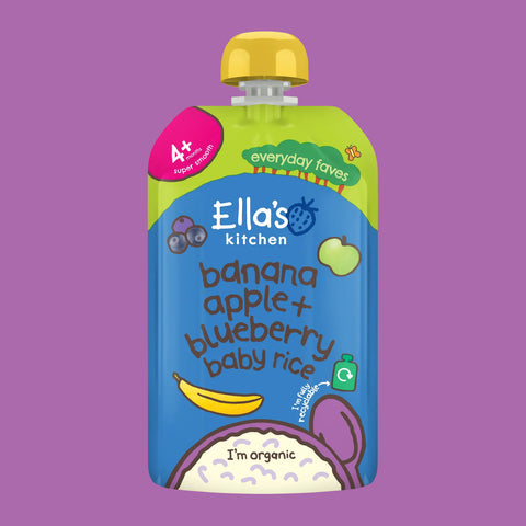 Ella's Kitchen - Baby Rice - Banana, Apple + Blueberry