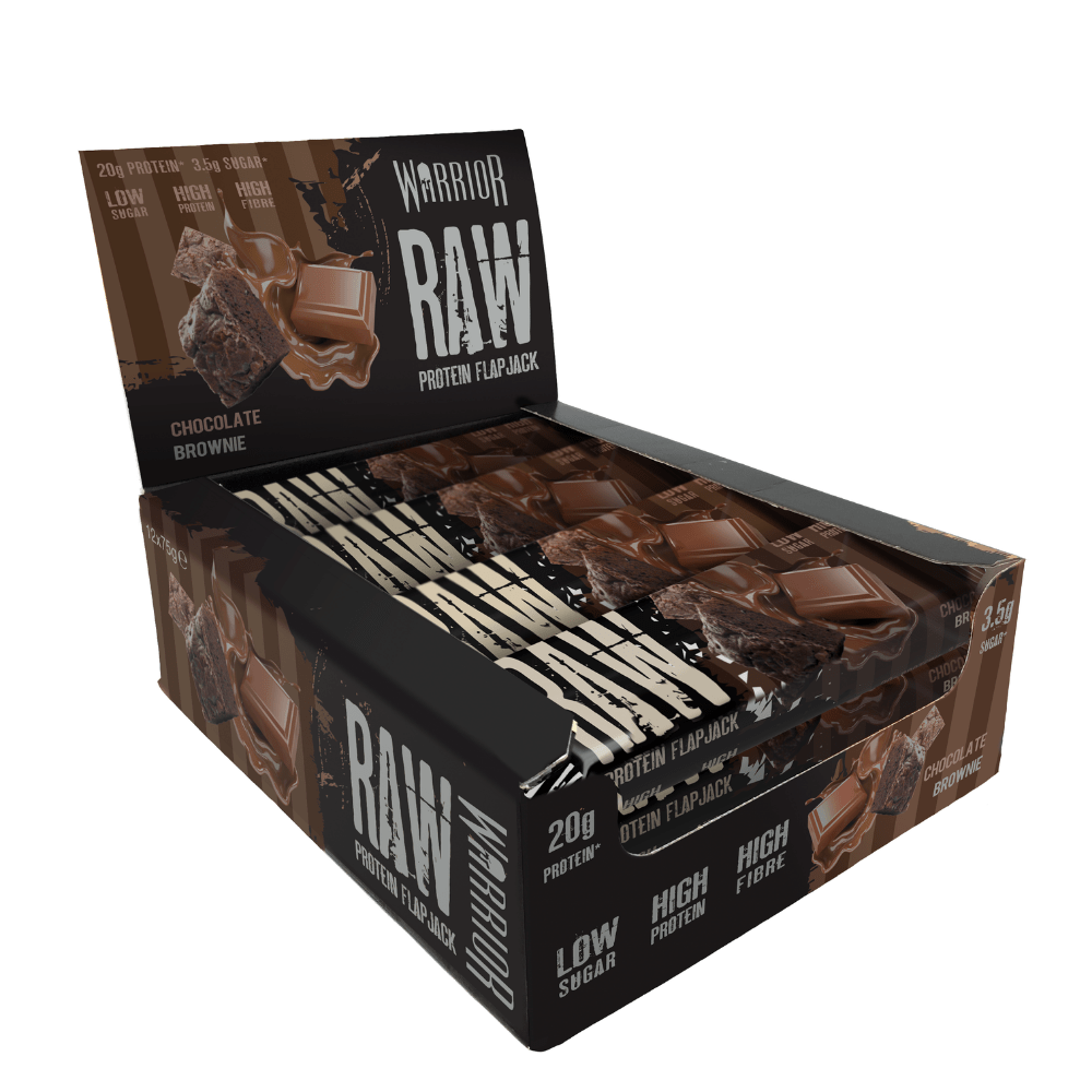 Warrior Raw Protein Flapjack 12x75g Chocolate Brownie