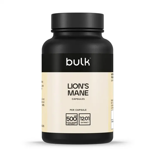 Bulk Lion's Mane Capsules 500mg 90 Caps
