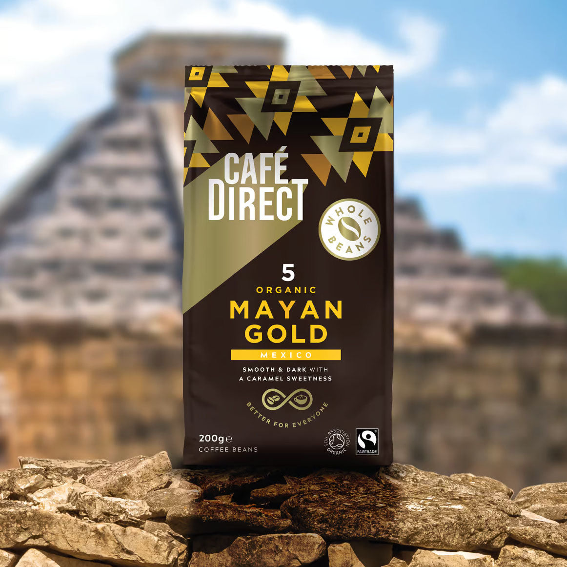 Cafédirect Fairtrade Roast Coffee - Mayan Gold Whole Beans
