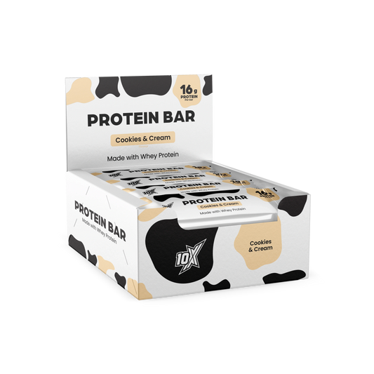 10X Athletic 10X Protein Bar 12x 55g Cookie Cream