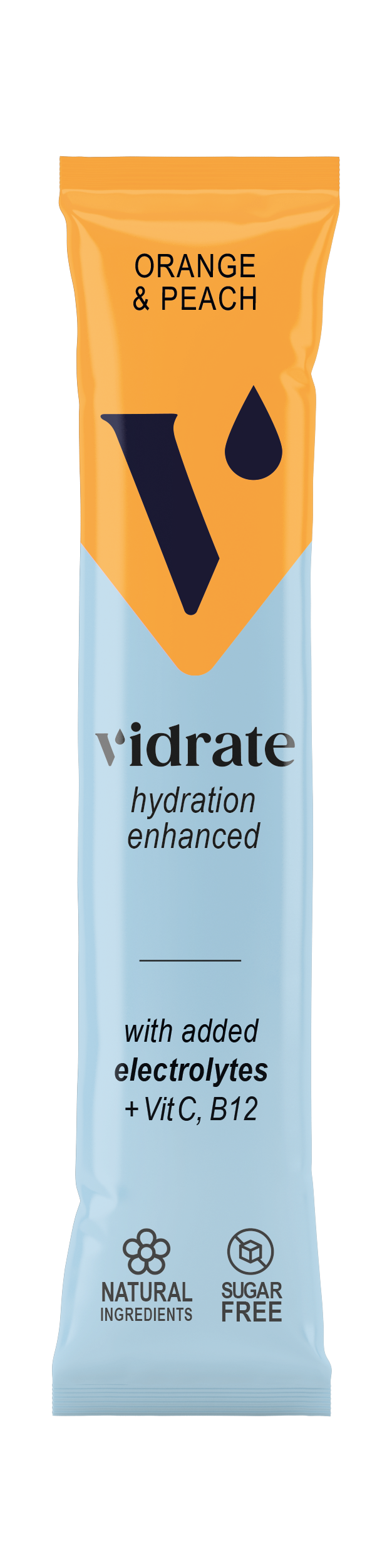 Vidrate Hydration Powder 10x3g Orange Peach