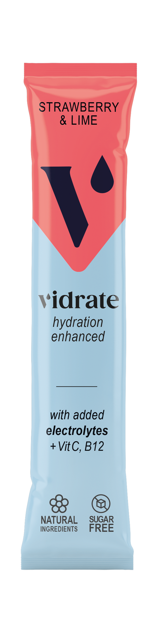 Vidrate Hydration Powder 10x3g Strawberry Lime