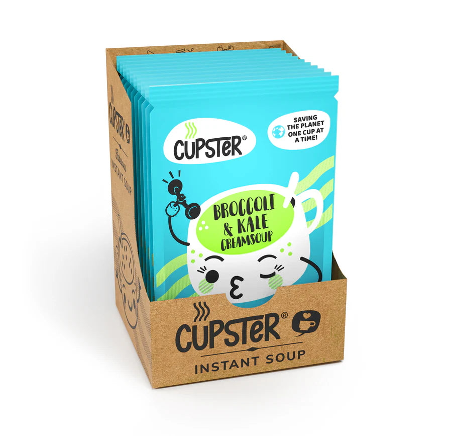 Cupster instant broccoli - kale creamsoup 10 pack