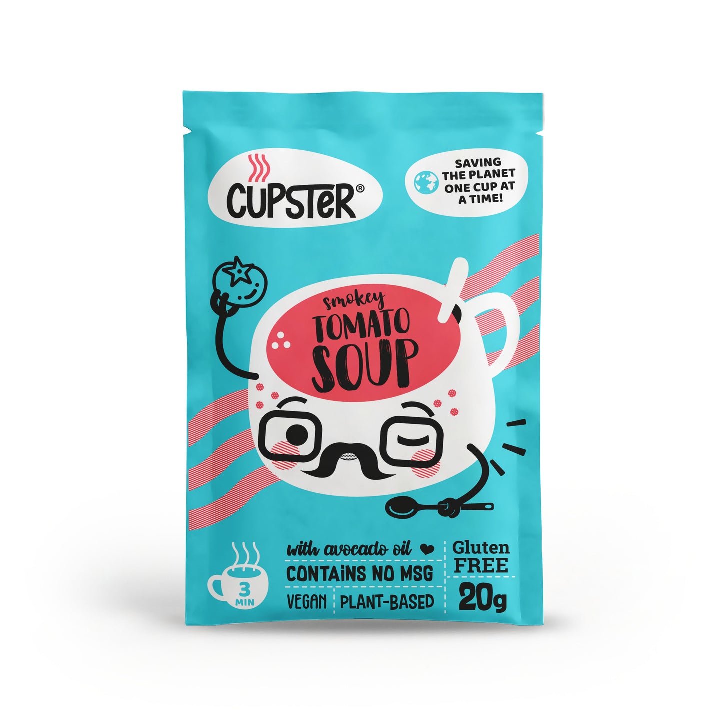 Cupster instant smokey tomato soup single  (20g)