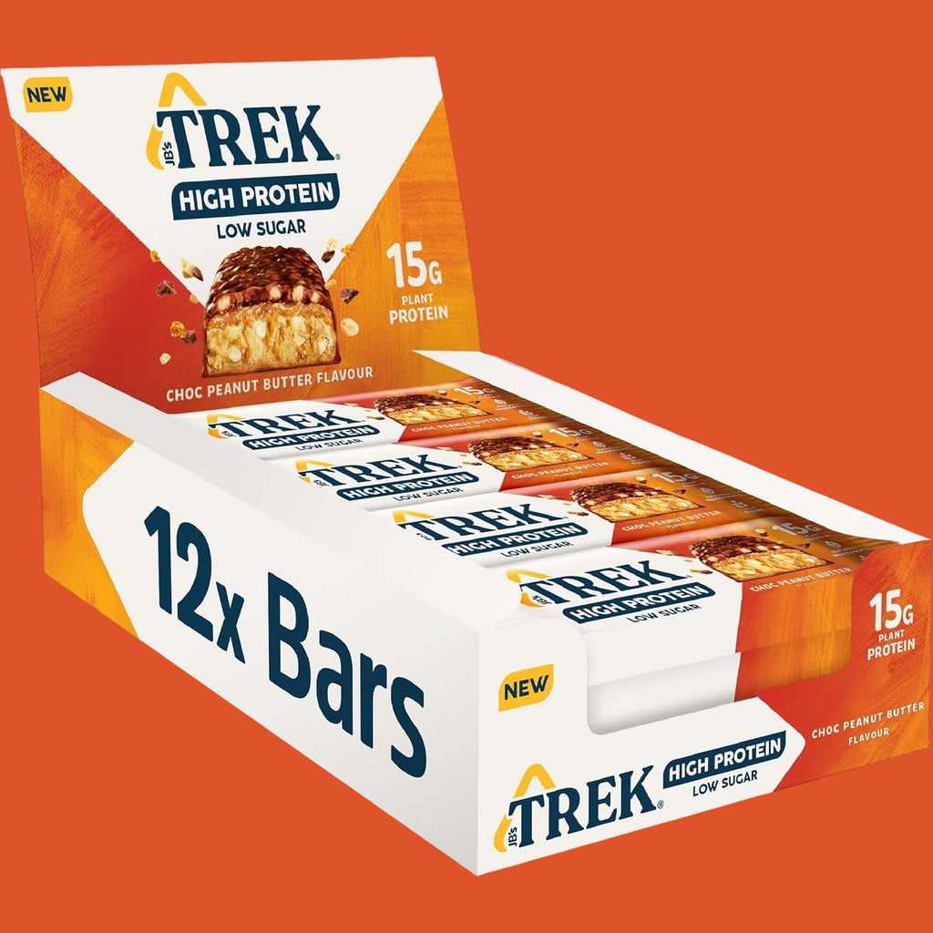 JB's TREK High Protein bar -Choc Peanut Butter Pack of 12