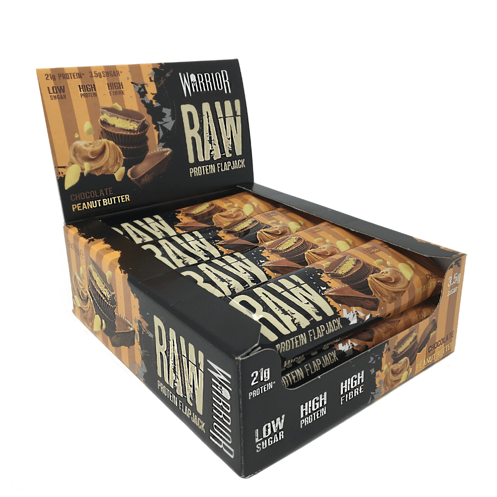Warrior Raw Protein Flapjack 12x75g Chocolate Peanut Butter