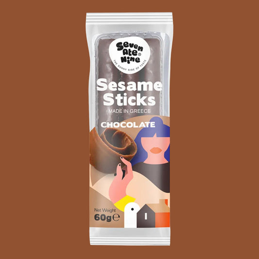 Seven Ate Nine - Sesame Sticks with Chocolate 60g
