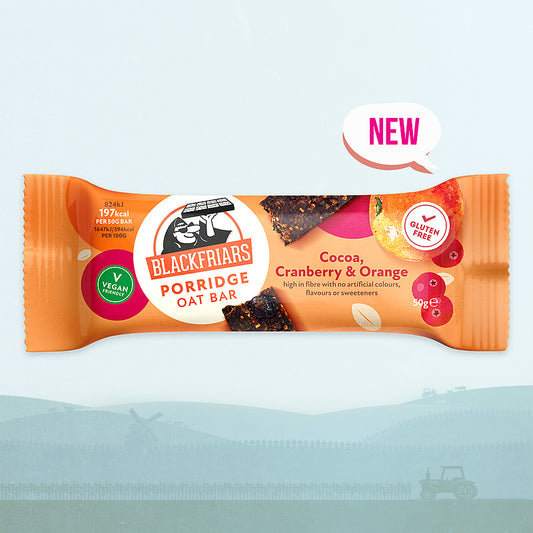 Blackfriars - Cocoa, Cranberry and Orange Porridge Oat Bar