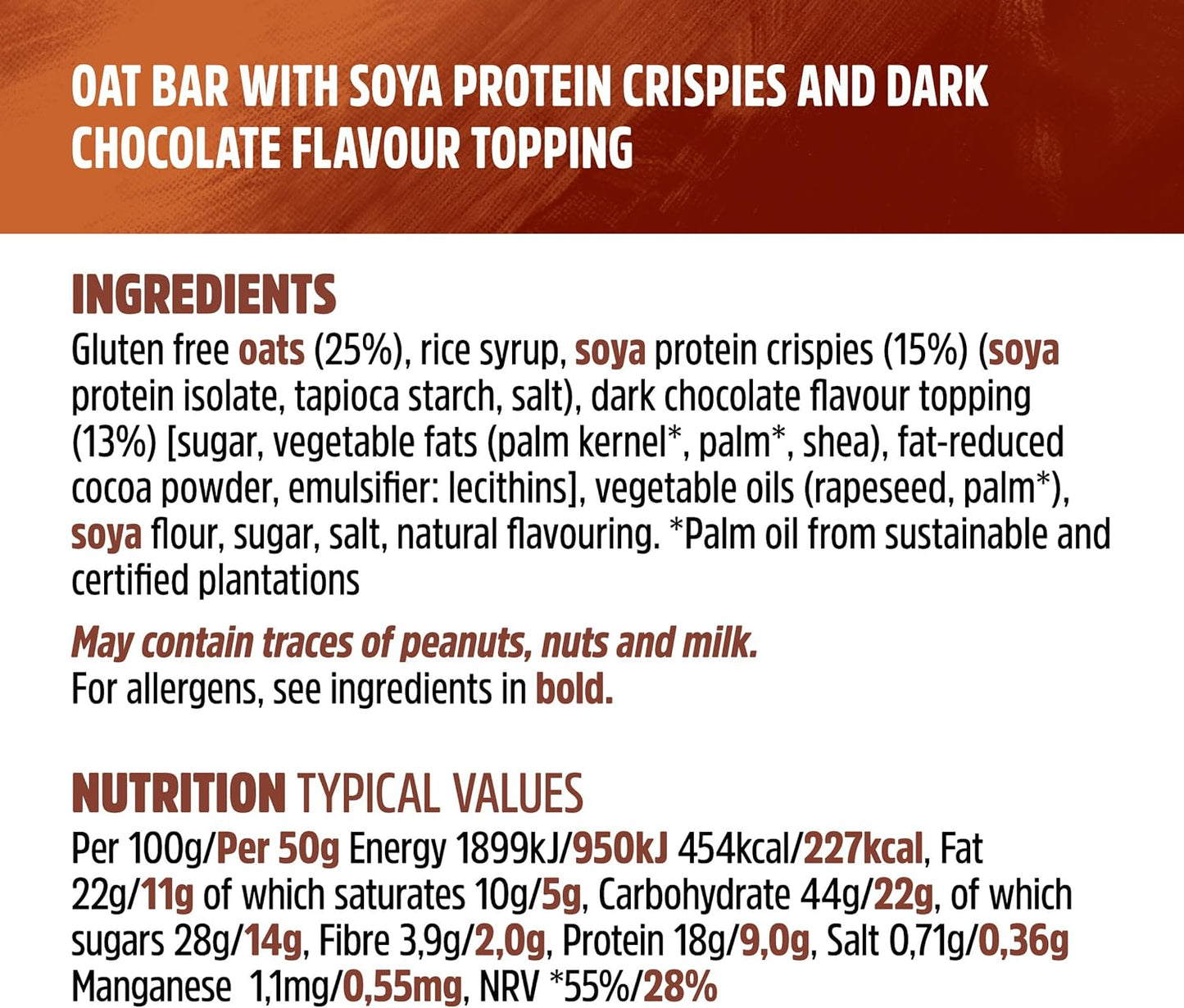 JB's Trek Cocoa Oat Protein Flapjack Pack of 36
