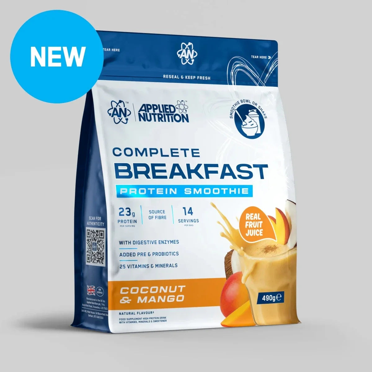 Applied Nutrition Complete Breakfast 490g Coconut Mango