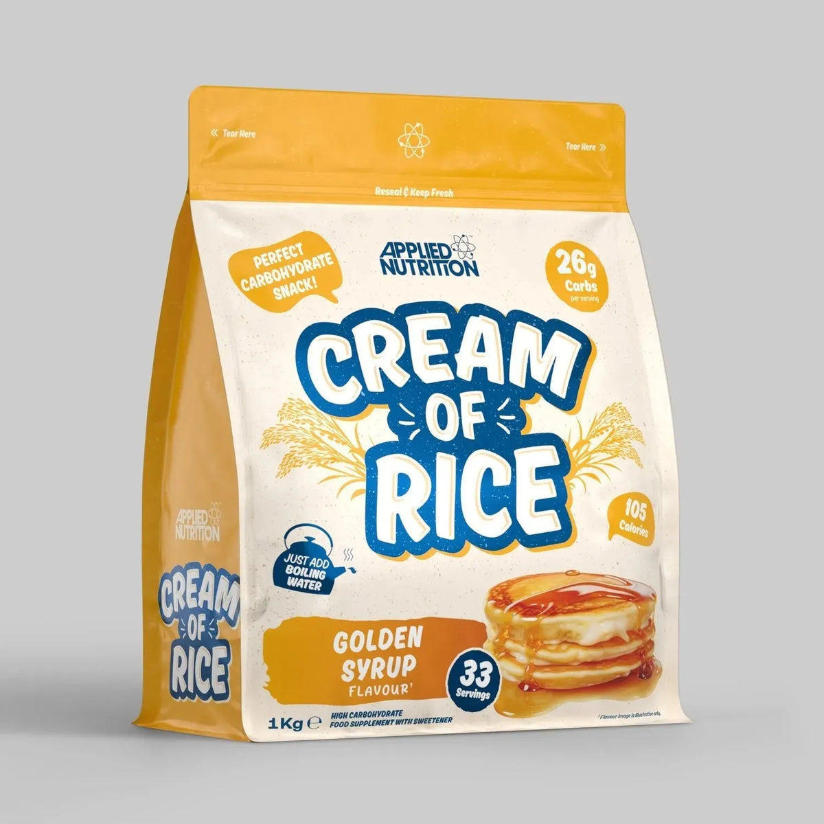 Applied Nutrition Cream Of Rice 1kg Golden Syrup