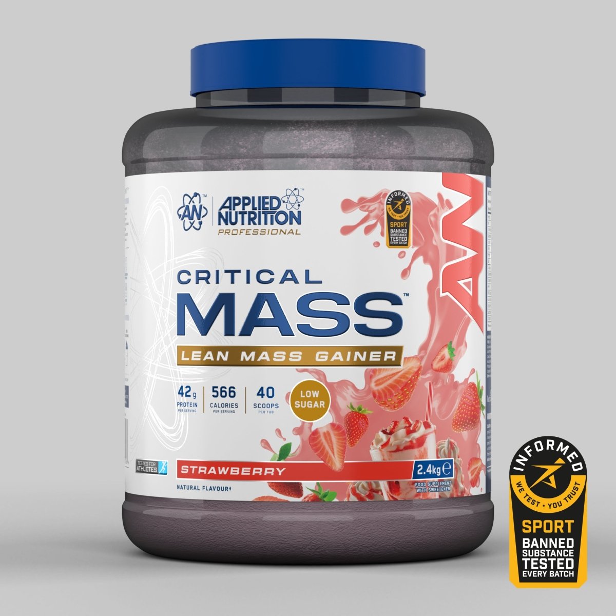 Applied Nutrition Critical Mass Professional 2.4kg Strawberry